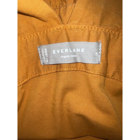 Everlane Womens Jumpsuit Organic Cotton Rust Size 6 Relaxed Fit Casual Wear - Picture 7 of 14